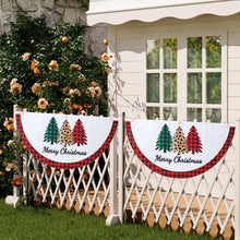 Load image into Gallery viewer, Christmas Fan-Shaped Flag Banner Christmas Door Windows Garden Railing Hanging Ornaments New Year 2025 Xmas Home Decoration Navidad Gift