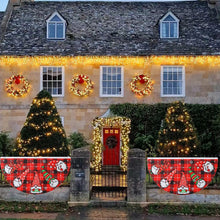 Load image into Gallery viewer, Christmas Fan-Shaped Flag Banner Christmas Door Windows Garden Railing Hanging Ornaments New Year 2025 Xmas Home Decoration Navidad Gift