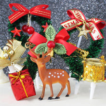 Load image into Gallery viewer, 10Pcs Cake Topper Christmas Theme Plastic Fruit Picks Cupcake Topper Cake Insert Cards For Party Decoration Supplies Cake Decoration