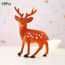 Load image into Gallery viewer, 10Pcs Cake Topper Christmas Theme Plastic Fruit Picks Cupcake Topper Cake Insert Cards For Party Decoration Supplies Cake Decoration