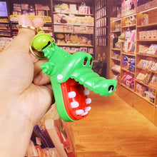 Load image into Gallery viewer, Crocodile Dinosaur Finger Biting Toy Keychain Tyrannosaurus Rex Tooth Extraction Game Fun Creative Stress Relief Skills Pendant
