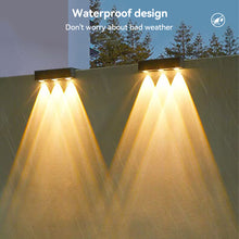 Load image into Gallery viewer, Super Bright Solar Light Outdoor Wall Spot Light Wall Solar LED Light Outdoor Wall Lamp Waterproof Garden Decoration Lamp Fence Corridor Sunlight Stairs Solar Lamp