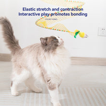 Load image into Gallery viewer, Folded Cat Spiral Tunnel Mouse Pendant Spring Toy S Type Cat Tunnel Tube Pet Collapsible Interactive Toy with Feather for Rabbit Kitten