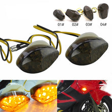 Load image into Gallery viewer, 2Pcs DC 12V Motorcycle LED Turn Signal Light Motor Indicator Light Lamp Fit for Kawasaki Suzuki Yamaha Honda