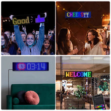 Load image into Gallery viewer, RGB Car LED Matrix Pixel Panel DIY LIghting Graffiti Scrolling Text Board Windshield Advertising Screen Bluetooth with APP Control