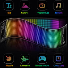 Load image into Gallery viewer, RGB Car LED Matrix Pixel Panel DIY LIghting Graffiti Scrolling Text Board Windshield Advertising Screen Bluetooth with APP Control