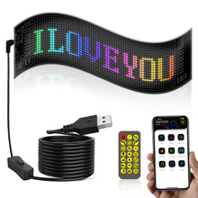 Load image into Gallery viewer, RGB Car LED Matrix Pixel Panel DIY LIghting Graffiti Scrolling Text Board Windshield Advertising Screen Bluetooth with APP Control