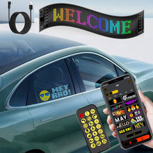 Load image into Gallery viewer, RGB Car LED Matrix Pixel Panel DIY LIghting Graffiti Scrolling Text Board Windshield Advertising Screen Bluetooth with APP Control