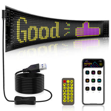 Load image into Gallery viewer, RGB Car LED Matrix Pixel Panel DIY LIghting Graffiti Scrolling Text Board Windshield Advertising Screen Bluetooth with APP Control
