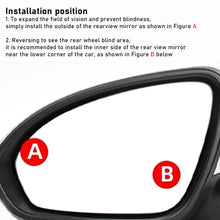 Load image into Gallery viewer, 2Pcs Car 360° Rotating Adjustable Blind Spot Rear View Mirrors Wide Angle Mirror with Suction Cup Convex Mirror