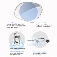 Load image into Gallery viewer, 2Pcs Car 360° Rotating Adjustable Blind Spot Rear View Mirrors Wide Angle Mirror with Suction Cup Convex Mirror