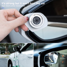 Load image into Gallery viewer, 2Pcs Car 360° Rotating Adjustable Blind Spot Rear View Mirrors Wide Angle Mirror with Suction Cup Convex Mirror