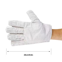 Load image into Gallery viewer, 1 Pair 24-Wire Reinforced Canvas Protective Gloves Wear Resistant Breathable Electric Welding Gloves