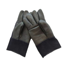 Load image into Gallery viewer, 1 Pair Denim Cowhide Welding Gloves Thickened Thermal Insulation Mechanical Handling Labor Protection Gloves