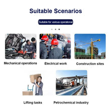 Load image into Gallery viewer, 1 Pair Denim Cowhide Welding Gloves Thickened Thermal Insulation Mechanical Handling Labor Protection Gloves