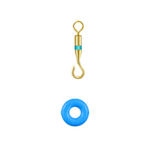 Load image into Gallery viewer, 20PCS Tilapia Release Ring O-Type Trap Set Open 8-Figure Swivel 360° Rotation Subwire Connector Fishing Accessories