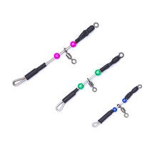 Load image into Gallery viewer, 10PCS American Swivel Steel Wire Balance 8-Figure Ring Connector Sea Fishing Boat Fishing Anti-Entanglement Colorful Bead Balance Fishing Accessories
