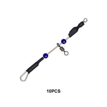 Load image into Gallery viewer, 10PCS American Swivel Steel Wire Balance 8-Figure Ring Connector Sea Fishing Boat Fishing Anti-Entanglement Colorful Bead Balance Fishing Accessories