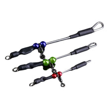 Load image into Gallery viewer, 10PCS American Swivel Steel Wire Balance 8-Figure Ring Connector Sea Fishing Boat Fishing Anti-Entanglement Colorful Bead Balance Fishing Accessories