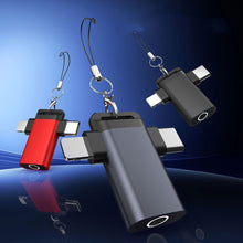 Load image into Gallery viewer, 1PC 3.5MM 2-IN-1 T-Type Digital Audio Converter Type-C/Lightning Dual Interface Design For Apple Samsung Huawei