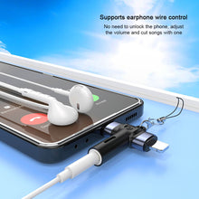 Load image into Gallery viewer, 1PC Multi-Function Audio Converter Type-C/Lightning Dual Interface To 3.5MM For Apple Samsung Huawei