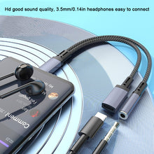 Load image into Gallery viewer, 1PC 10W 2-IN-1 Fast Charge Adapter Type-C To 3.5MM Earphone Audio Adapter For Apple 15 Samsung Huawei