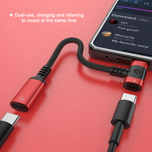 Load image into Gallery viewer, 1PC 2-IN-1 10W Fast Charge Adapter Cable Type-C To 3.5MM Earphone For Apple 15 Samsung Huawei Xiaomi