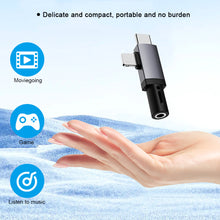 Load image into Gallery viewer, 1PC 2-IN-1 Audio Converter Lightning/Type-C To 3.5MM For Apple 15 Samsung Huawei