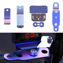 Load image into Gallery viewer, Universal Motorcycle Rearview Mirror Headlight Mounting Spotlight Signal Lamp Bracket Hook Oil Pot Lid Burning Titanium Process Fixed Bracket Mount
