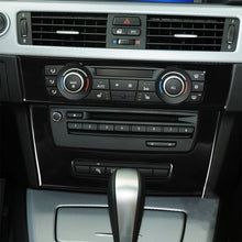 Load image into Gallery viewer, 2Pcs/Set Car CD Air Conditioning Control Panel Cover Sticker Trim Carbon Fiber for BMW 3 E90 E92 2005-2012
