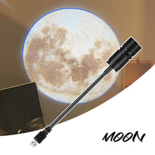 Load image into Gallery viewer, USB Moon Globe Star Light Projector Led Galaxy Lamp Night Lighting for Car Home Atmosphere Lighting Room Wall Decor Gift 
