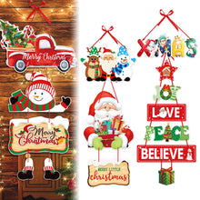 Load image into Gallery viewer, Christmas Decorations for Home Christmas Door Hanging Pendants Santa Door Hanger for Christmas Home New Year 2024 Decoration