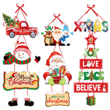 Load image into Gallery viewer, Christmas Decorations for Home Christmas Door Hanging Pendants Santa Door Hanger for Christmas Home New Year 2024 Decoration