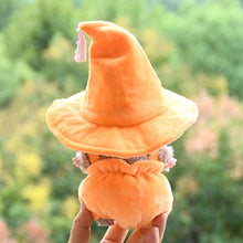 Load image into Gallery viewer, Miniature Halloween Pumpkin Costume with Hat for 17cm Labubu Dolls Cute DIY Doll Clothes Lovely Outfit Gifts for Girls Friends