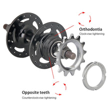 Load image into Gallery viewer, 13T-18T Fixed Gear Bicycle Flywheel And Fixed Piece Single-Speed Reverse Riding Fixed Tooth Steel Flywheel Fixed Ring