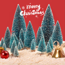 Load image into Gallery viewer, Mini LED Christmas Tree Sisal Silk Cedar Small Xmas Tree For Home Room Decor Gold Silver Blue Green White Mini Tree