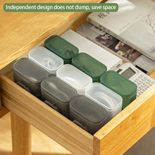 Load image into Gallery viewer, Headphone Charger Wire Holder Desktop Data Cable Storage Box with Cover Transparent Data Cable Storage Container for Office Home