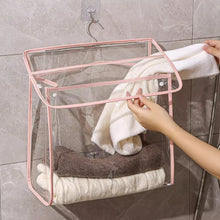 Load image into Gallery viewer, Waterproof Hanging Bathroom Bag Mobile Phone Clothing Storage Bag Cosmetic Storage Bag Transparent Wash Bag