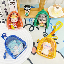 Load image into Gallery viewer, Clear Display Pouch Portable Figure Display Pouch Dustproof Collectibles Display Case Dolls Carrying Case With Zipper Closure