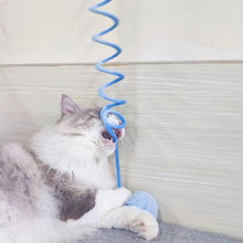 Load image into Gallery viewer, Pet Toy Interactive Cat Toys Funny Cat Stick Spring Rope Ball Plush Toy Interactive Play Training Toys Cats Supplies