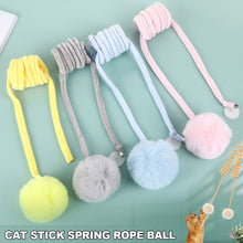 Load image into Gallery viewer, Pet Toy Interactive Cat Toys Funny Cat Stick Spring Rope Ball Plush Toy Interactive Play Training Toys Cats Supplies