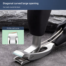 Load image into Gallery viewer, Curved Stainless Steel Nail Clipper Anti-splash Automatic Nail Chip Storage Nail Clipper Washable Rust Resistant Manicure Tool