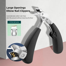 Load image into Gallery viewer, Curved Stainless Steel Nail Clipper Anti-splash Automatic Nail Chip Storage Nail Clipper Washable Rust Resistant Manicure Tool