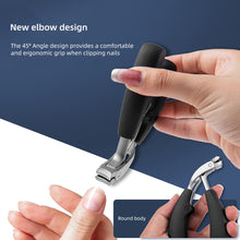 Load image into Gallery viewer, Curved Stainless Steel Nail Clipper Anti-splash Automatic Nail Chip Storage Nail Clipper Washable Rust Resistant Manicure Tool