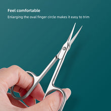 Load image into Gallery viewer, Stainless Steel Dead Skin Scissors Sharp Durable Rust Resistant Cuticle Scissors Dead Skin Remover Cuticle Clipper Trimmer Manicure Tool