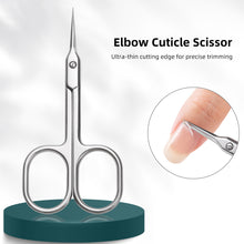 Load image into Gallery viewer, Stainless Steel Dead Skin Scissors Sharp Durable Rust Resistant Cuticle Scissors Dead Skin Remover Cuticle Clipper Trimmer Manicure Tool