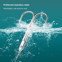 Load image into Gallery viewer, Stainless Steel Dead Skin Scissors Sharp Durable Rust Resistant Cuticle Scissors Dead Skin Remover Cuticle Clipper Trimmer Manicure Tool