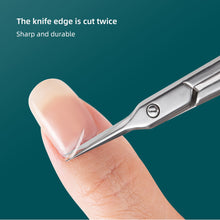 Load image into Gallery viewer, Stainless Steel Dead Skin Scissors Sharp Durable Rust Resistant Cuticle Scissors Dead Skin Remover Cuticle Clipper Trimmer Manicure Tool