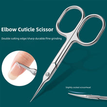 Load image into Gallery viewer, Stainless Steel Dead Skin Scissors Sharp Durable Rust Resistant Cuticle Scissors Dead Skin Remover Cuticle Clipper Trimmer Manicure Tool