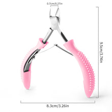 Load image into Gallery viewer, Stainless Steel Nail Cuticle Scissors Plastic Handle Dead Skin Remover Manicure Clipper Scissor Pedicure Fingernail Trimming Tool